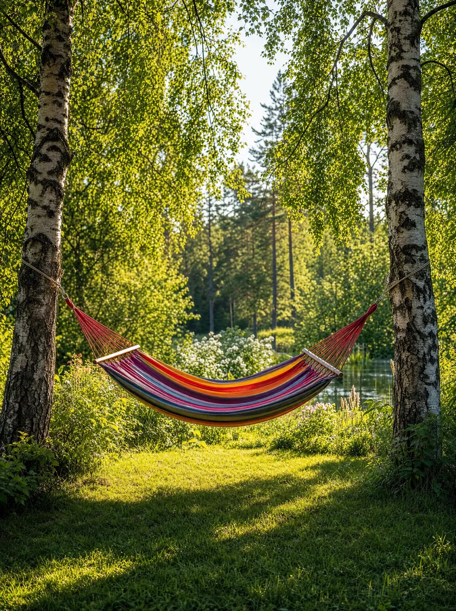 Kesä, riippukeinu