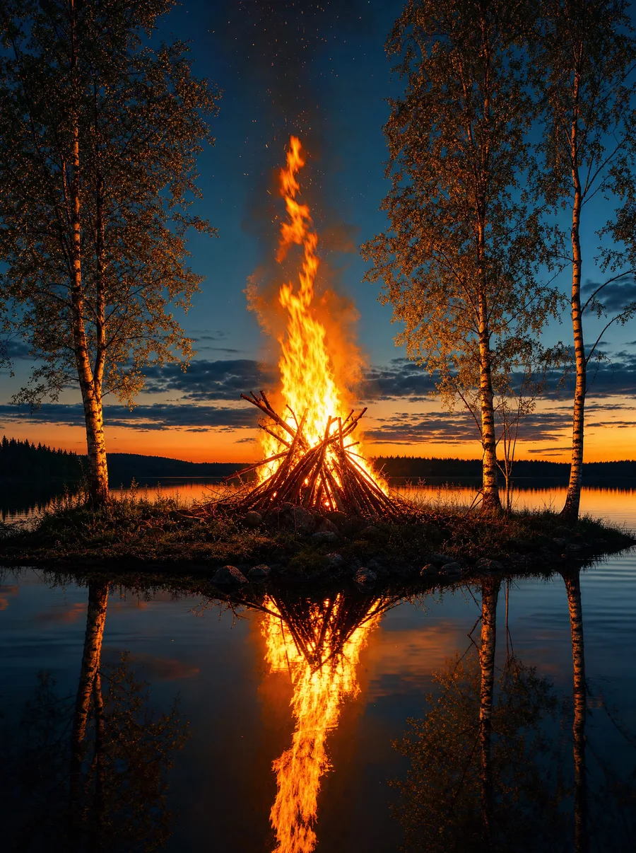 Kesä, kokko