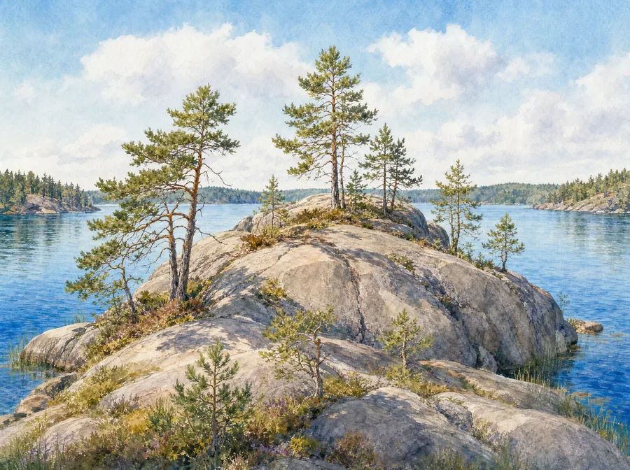 Maisema kesä Suomi 10
